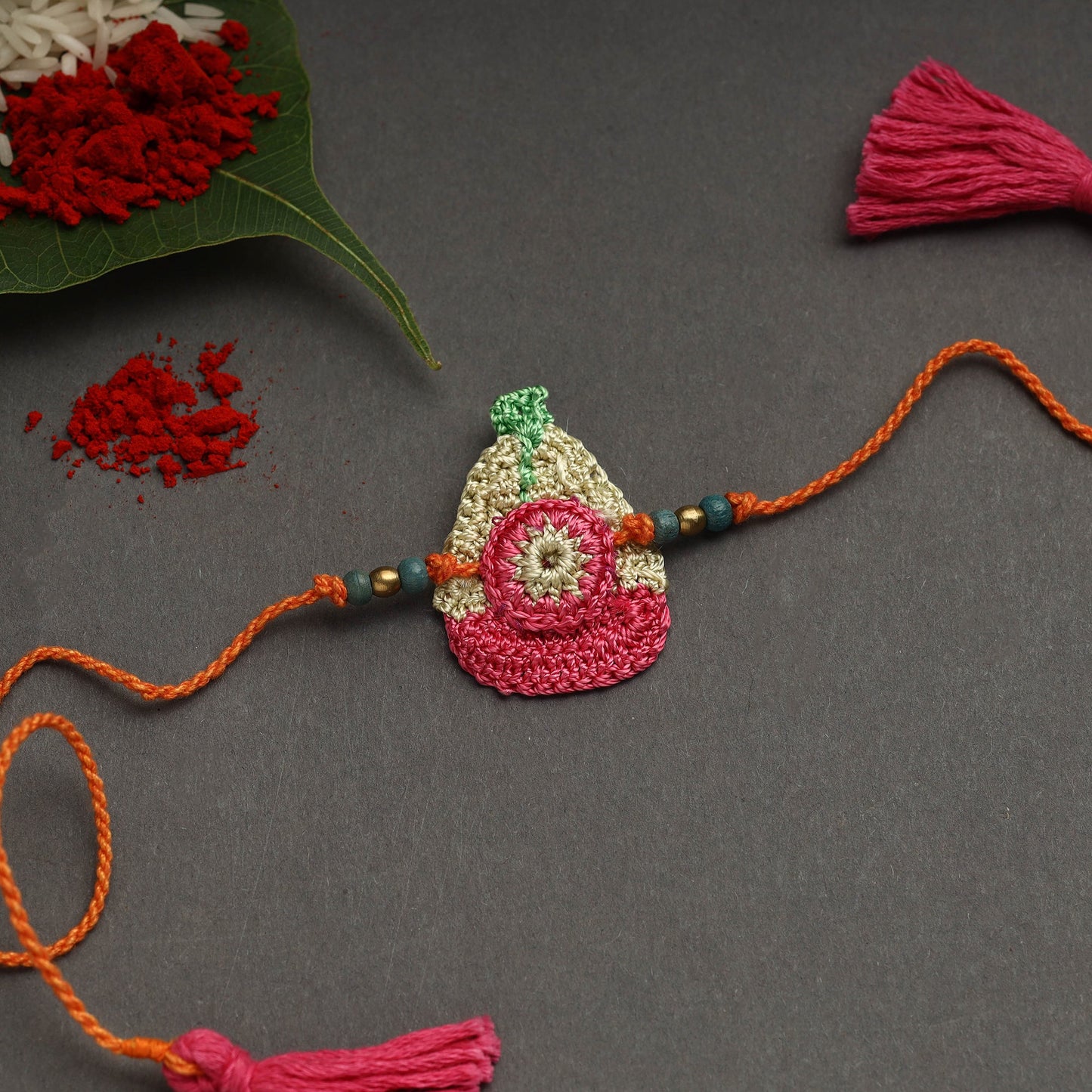 Buy Handmade Recyclable Crochet Rakhi