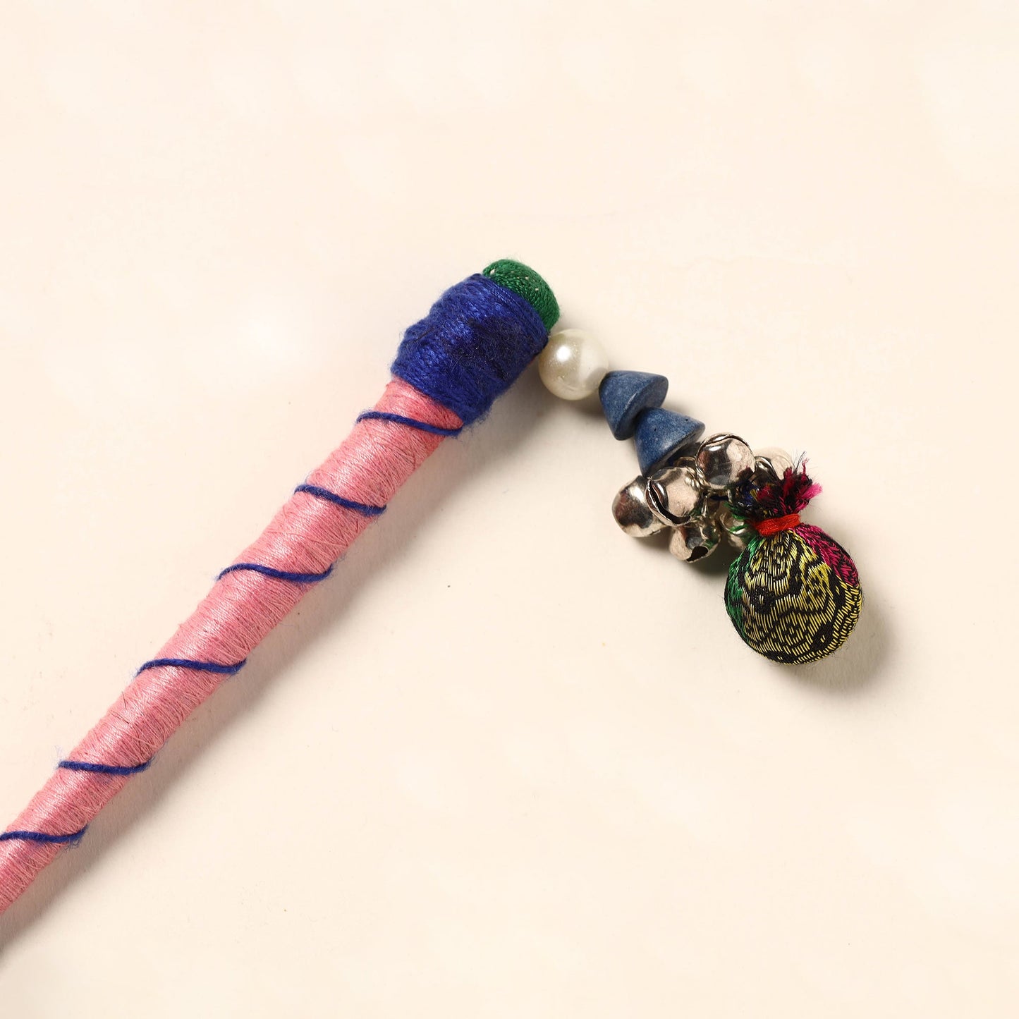 Handmade Crochet Wooden Juda Stick