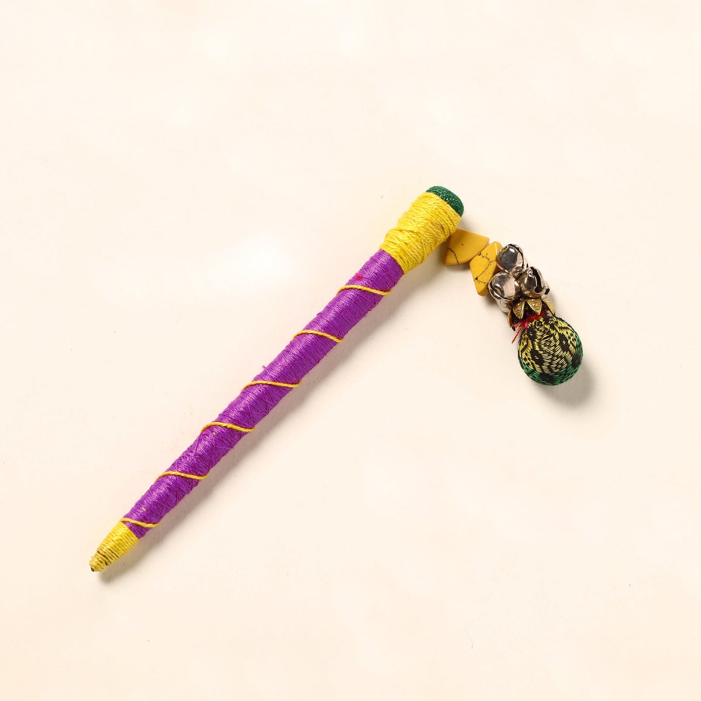 Handmade Crochet Wooden Juda Stick