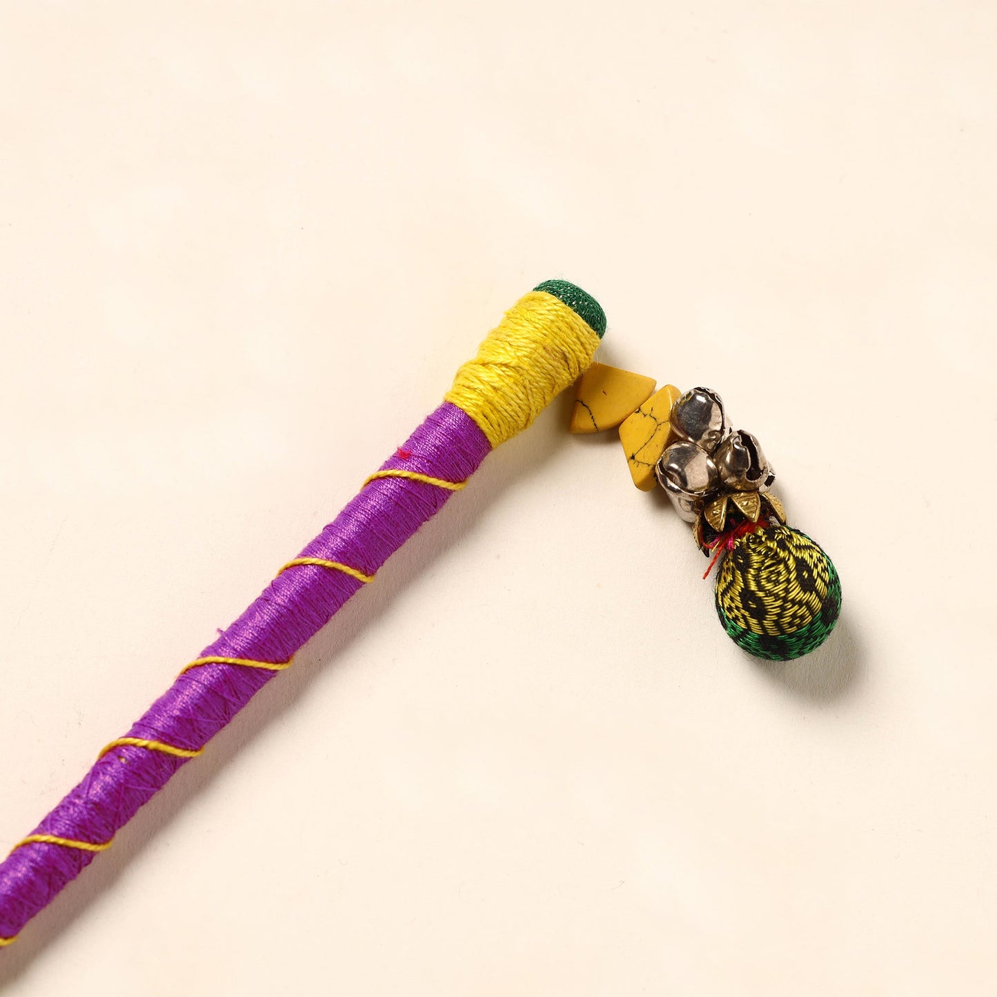 Handmade Crochet Wooden Juda Stick