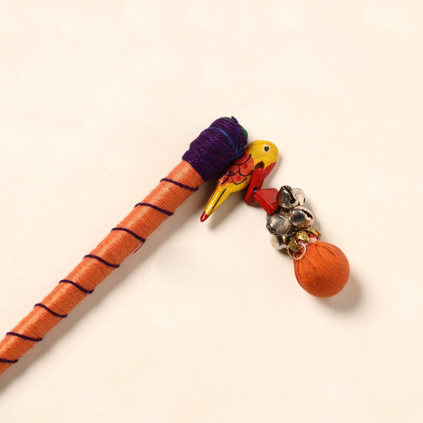 Handmade Crochet Wooden Juda Stick