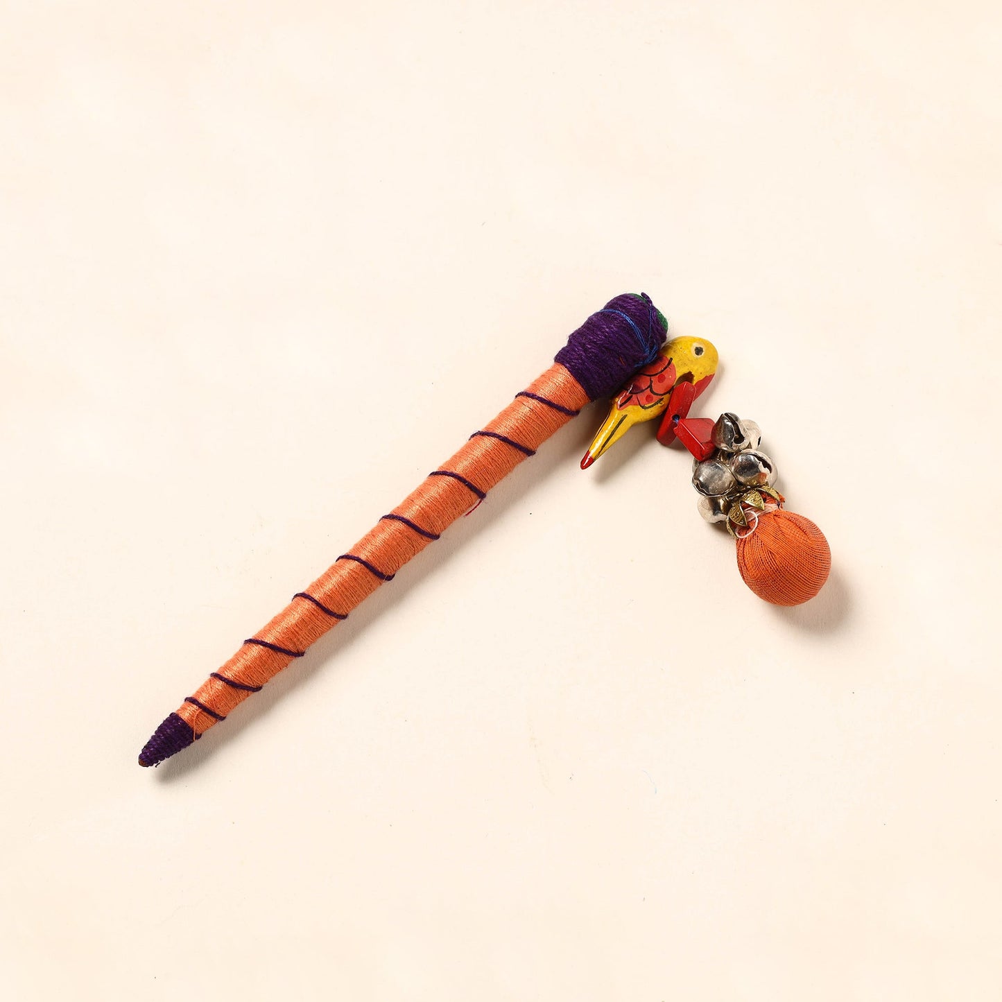 Handmade Crochet Wooden Juda Stick