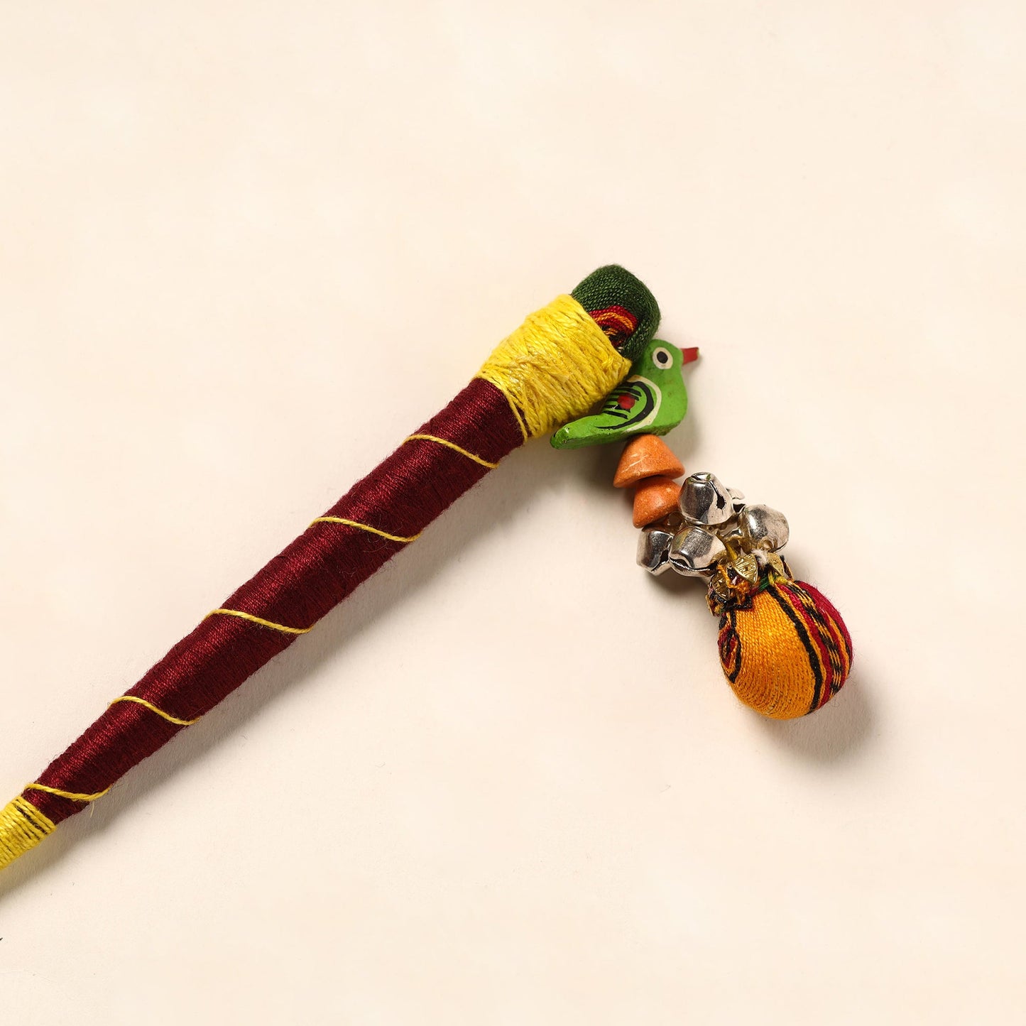Handmade Crochet Wooden Juda Stick