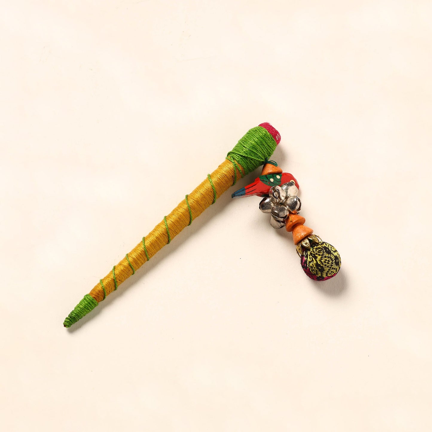Handmade Crochet Wooden Juda Stick
