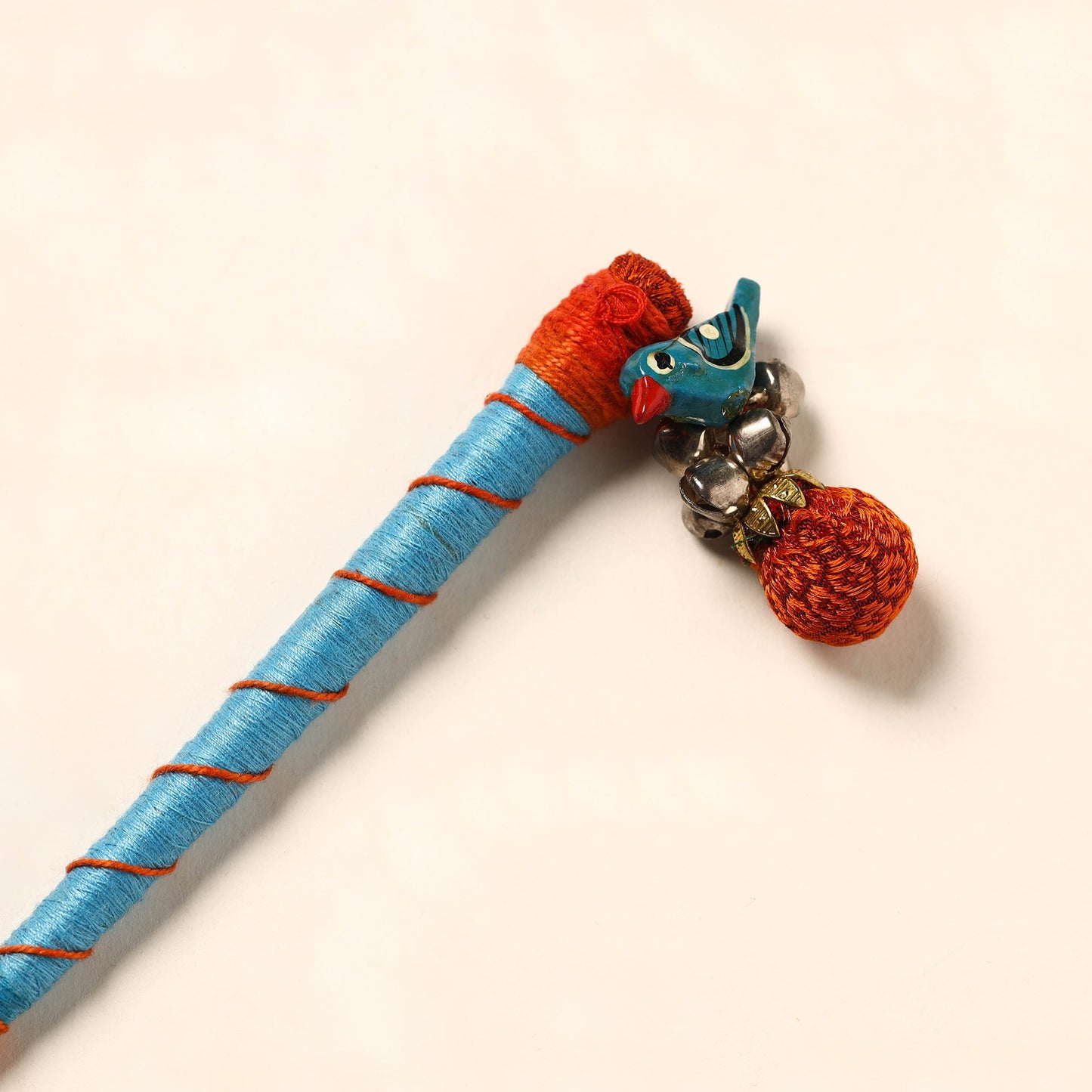 Handmade Crochet Wooden Juda Stick
