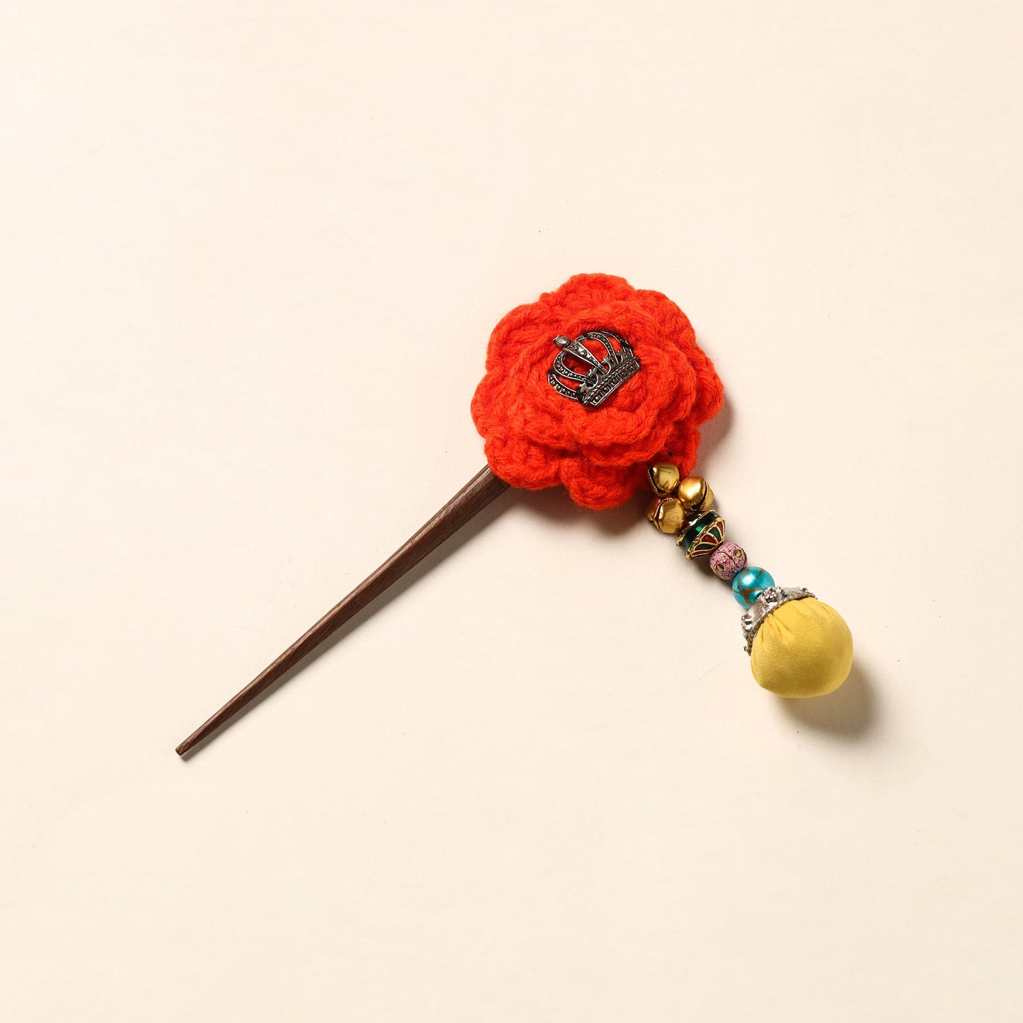 Handmade Crochet Wooden Juda Stick