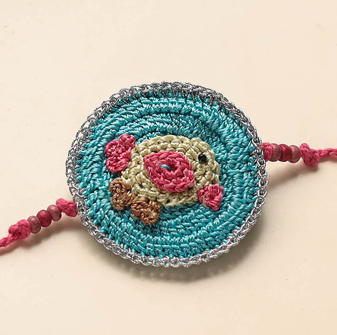 Handmade Crochet Work Rakhi
