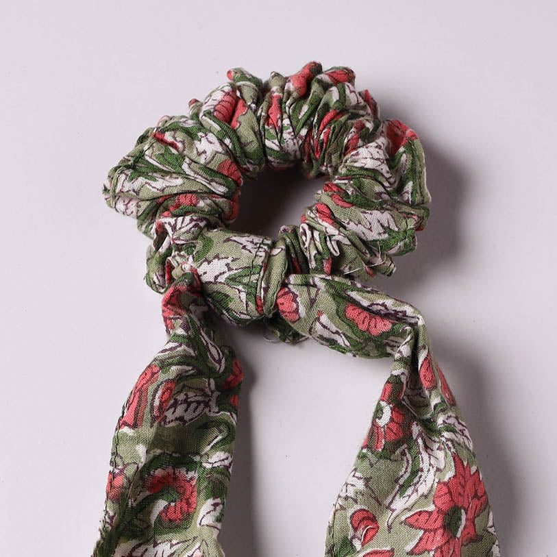 Handmade Elastic Cotton Rubber Band Tail Scrunchie