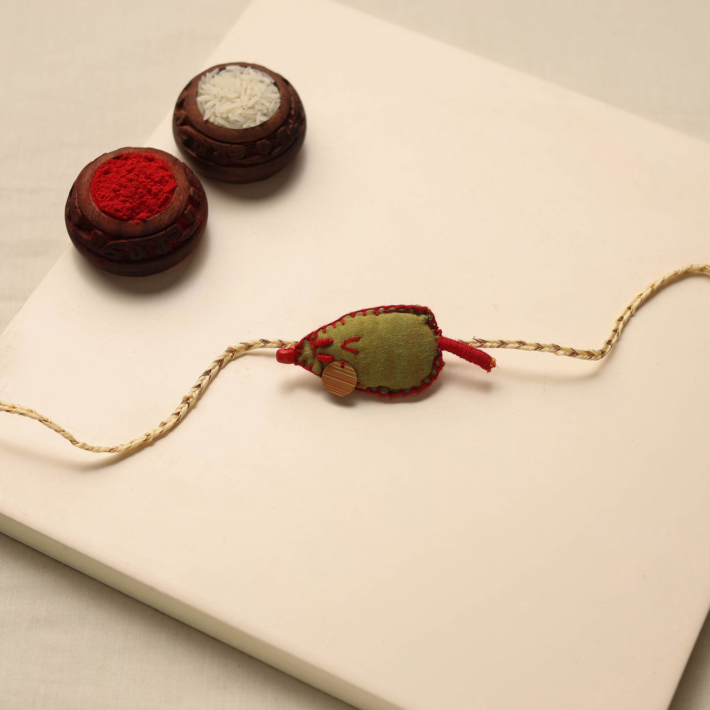 Handmade Embroidered Kids Rakhi