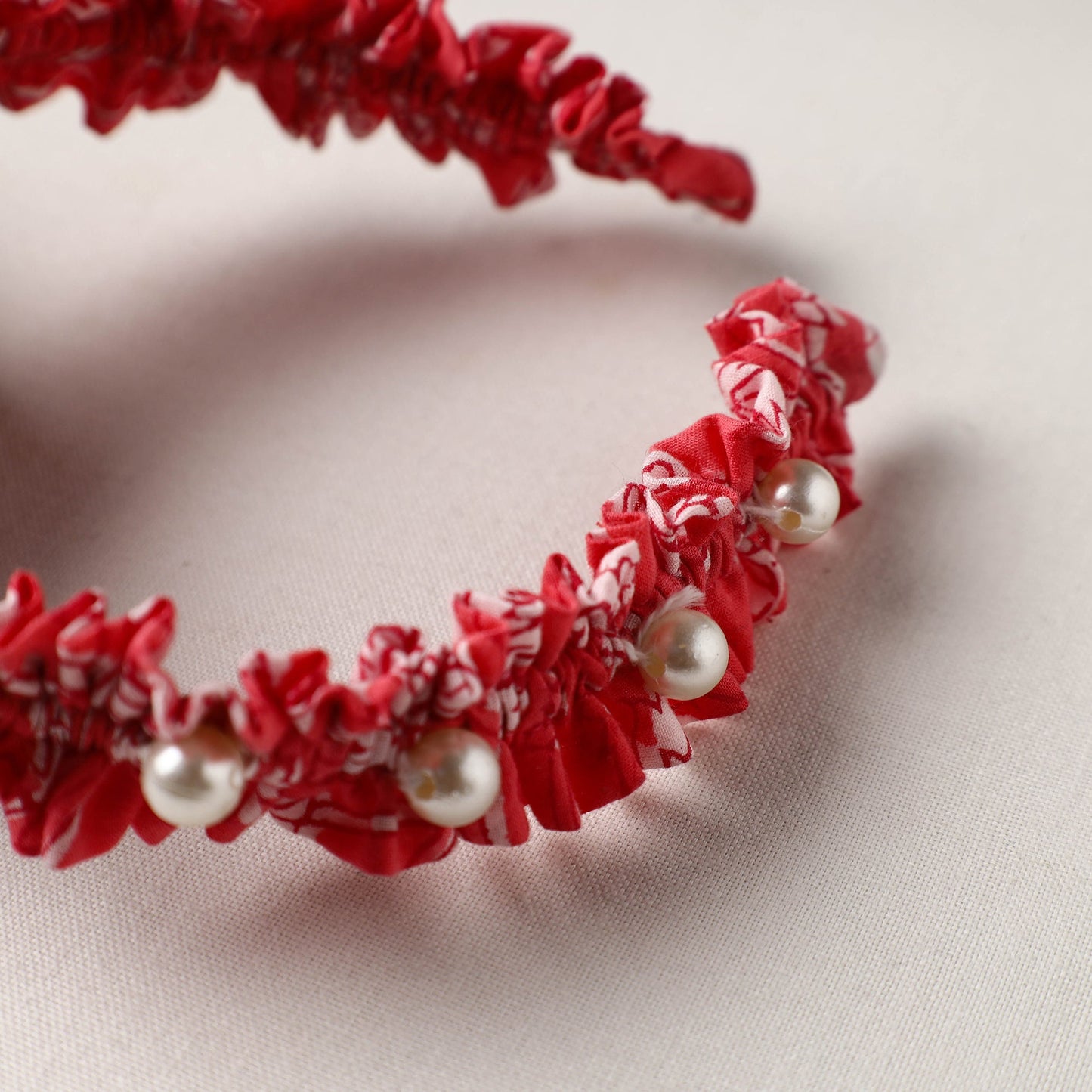 Handmade Fabart & Beadwork Hair Band