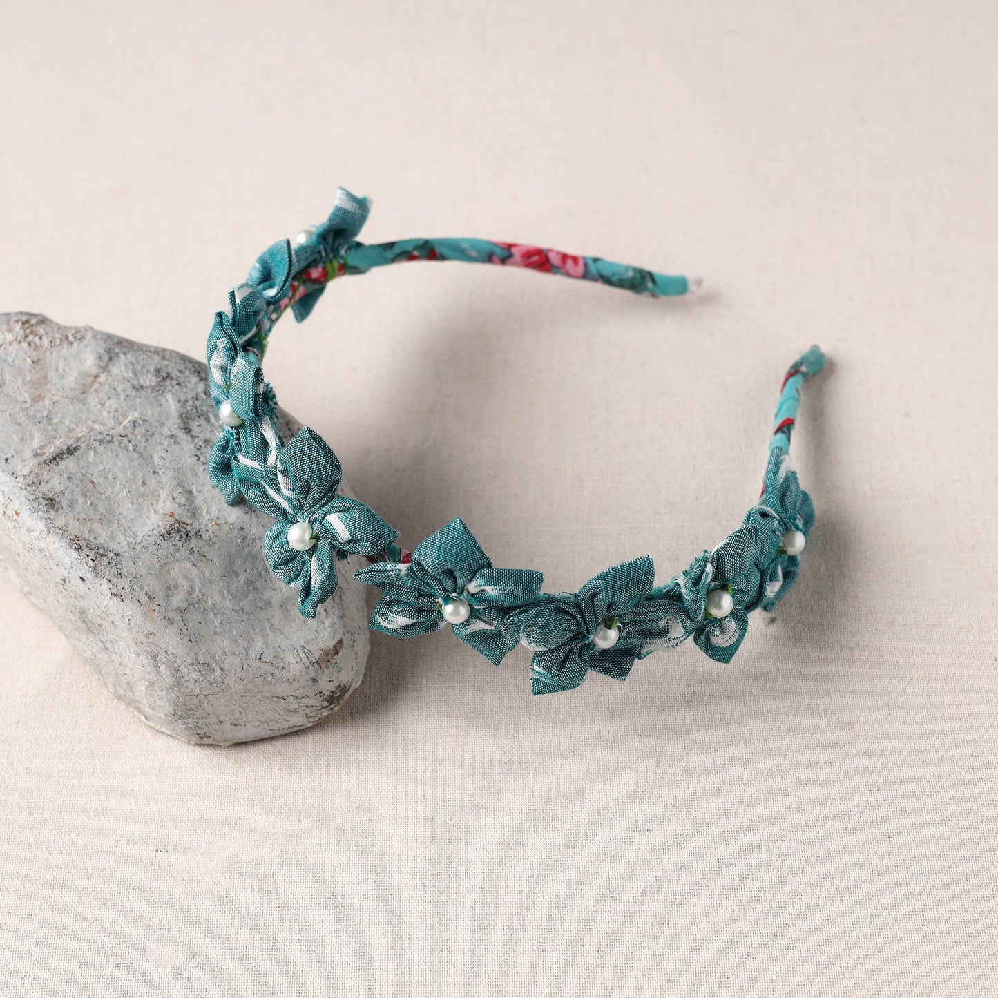 Handmade Fabart & Beadwork Hair Band