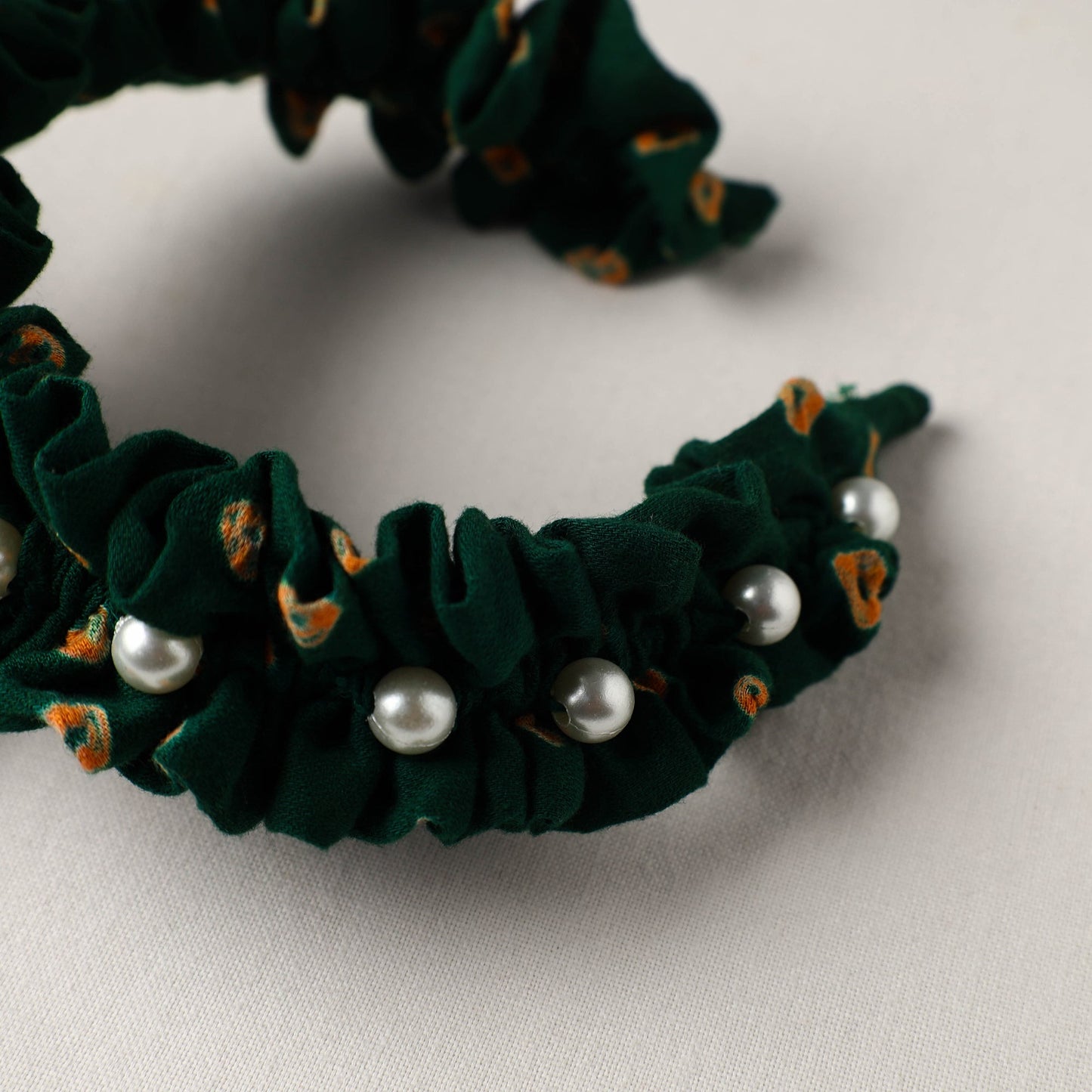 Handmade Fabart & Beadwork Hair Band