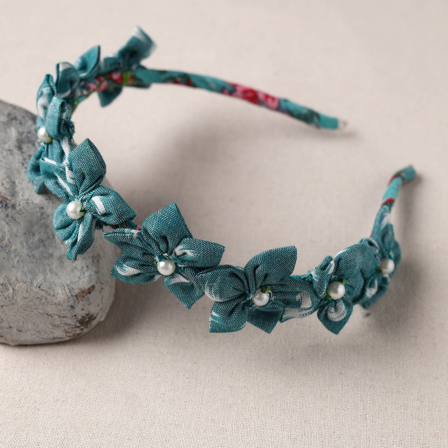 Handmade Fabart & Beadwork Hair Band