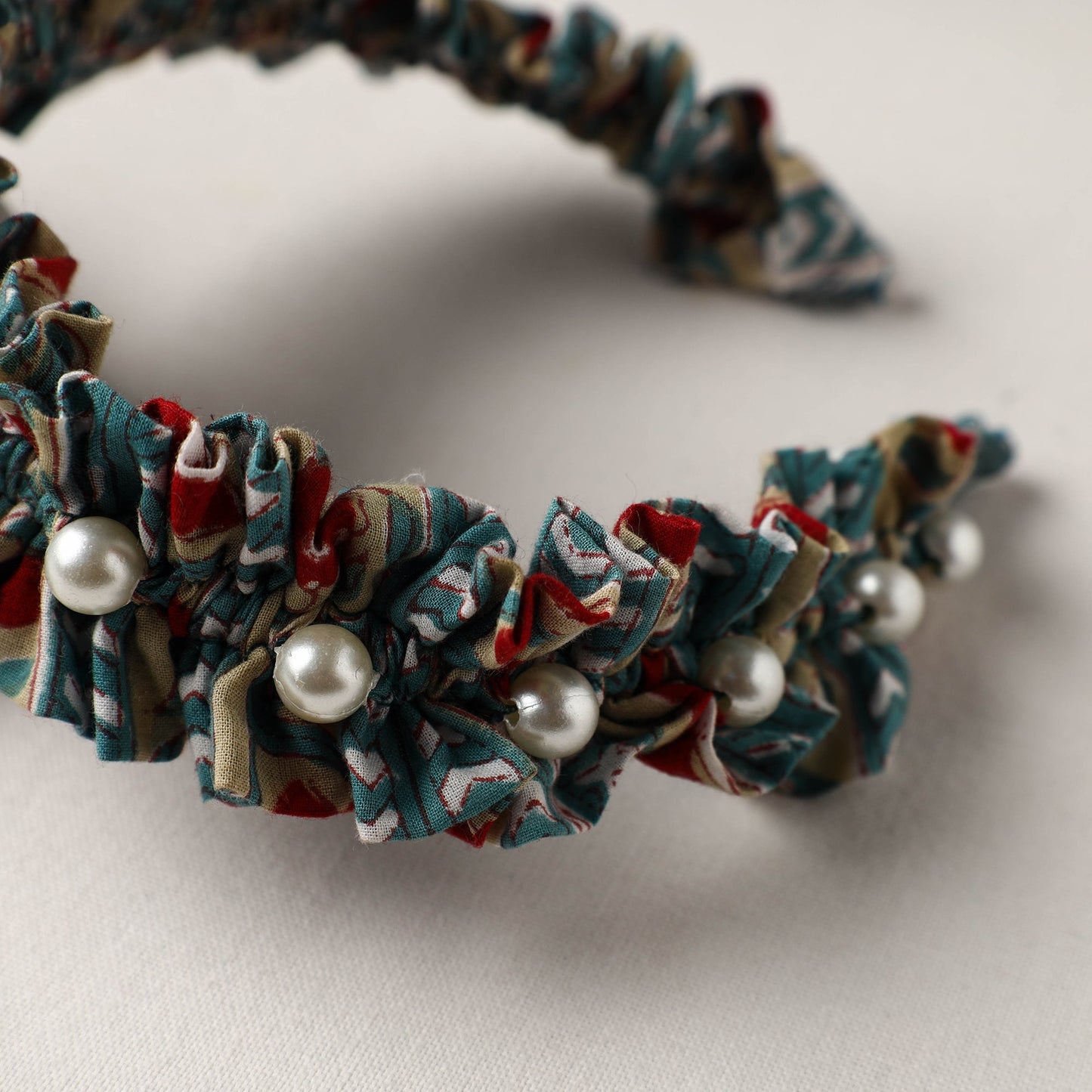 Handmade Fabart & Beadwork Hair Band