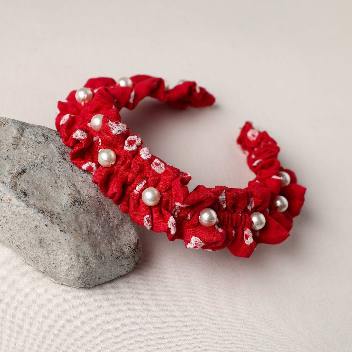 Handmade Fabart & Beadwork Hair Band