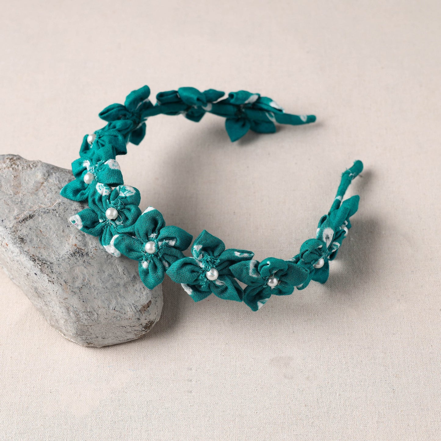 Handmade Fabart & Beadwork Hair Band