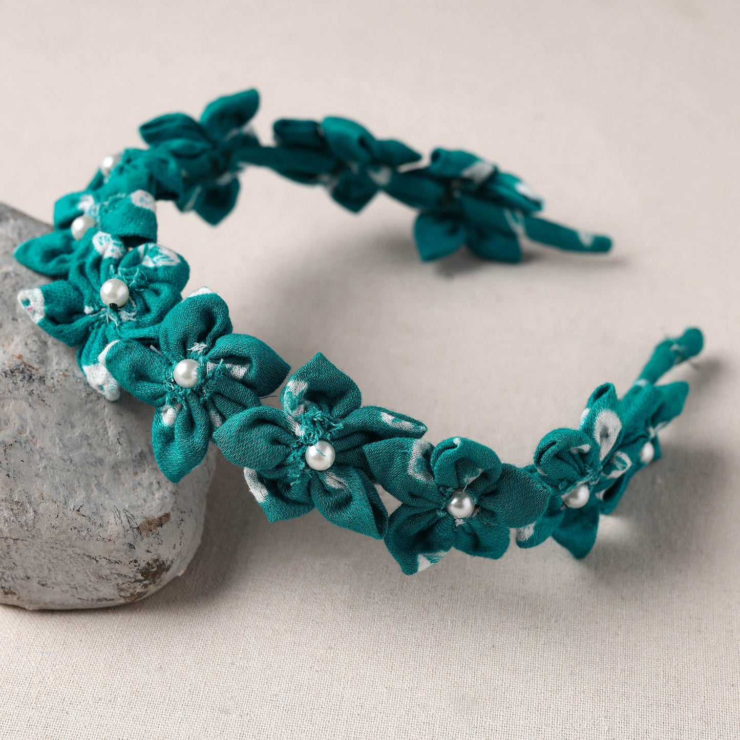 Handmade Fabart & Beadwork Hair Band