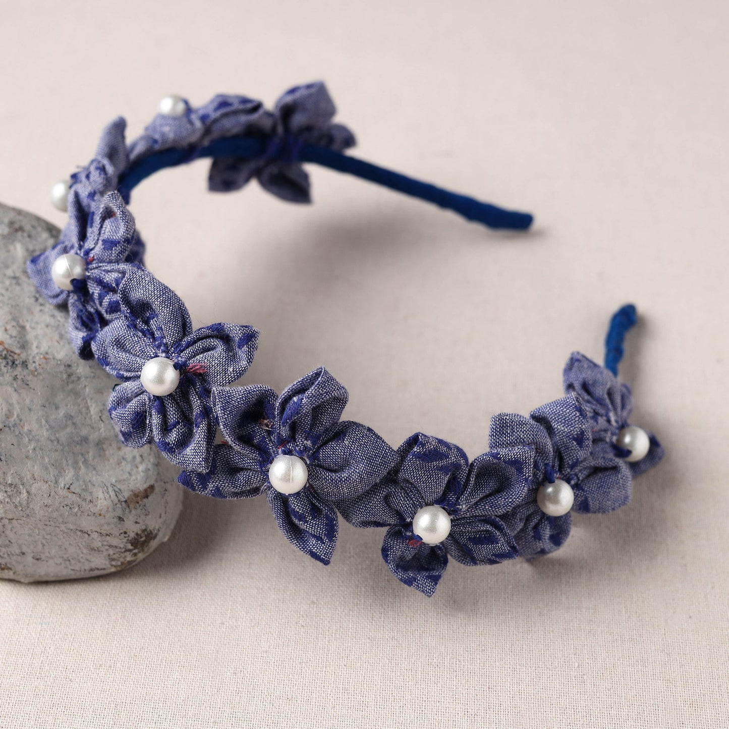 Handmade Fabart & Beadwork Hair Band