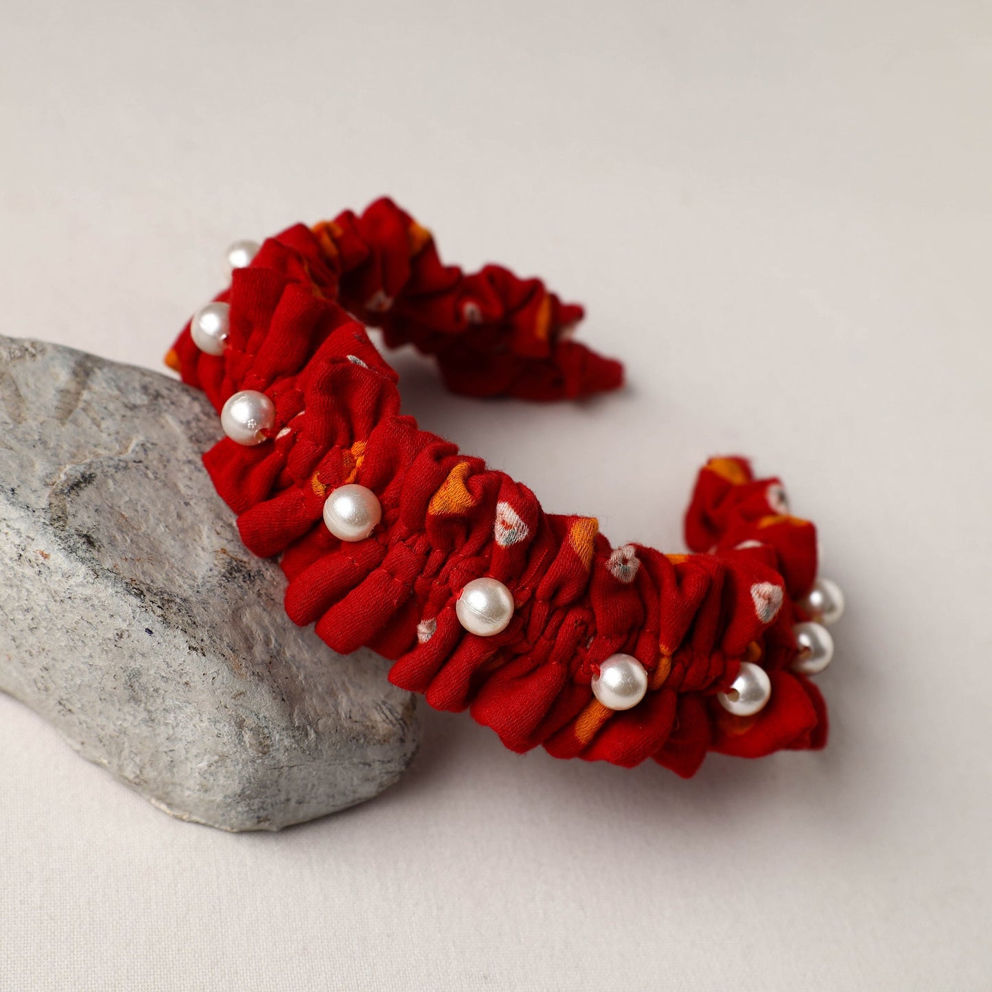 Handmade Fabart & Beadwork Hair Band