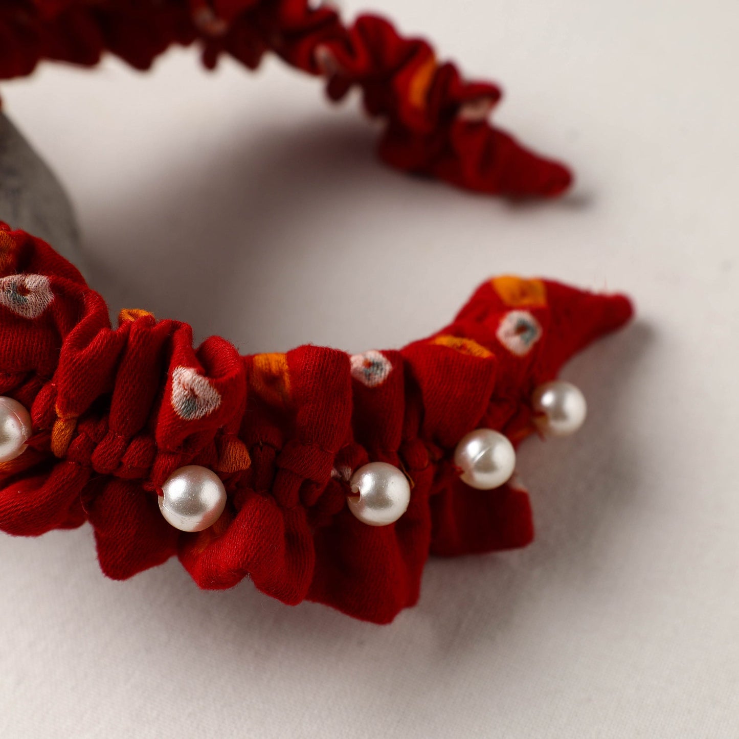 Handmade Fabart & Beadwork Hair Band