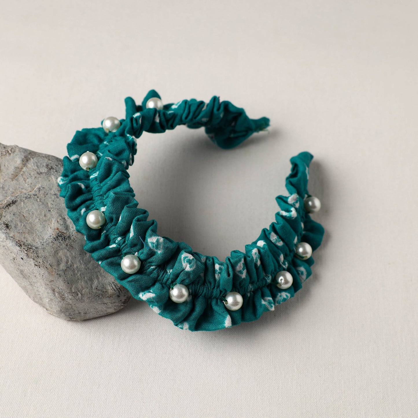 Handmade Fabart & Beadwork Hair Band