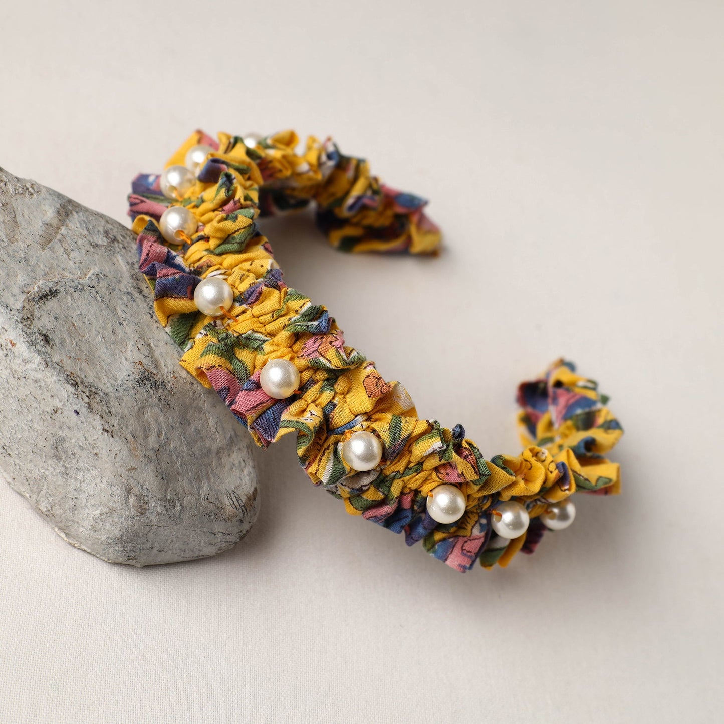 Handmade Fabart & Beadwork Hair Band