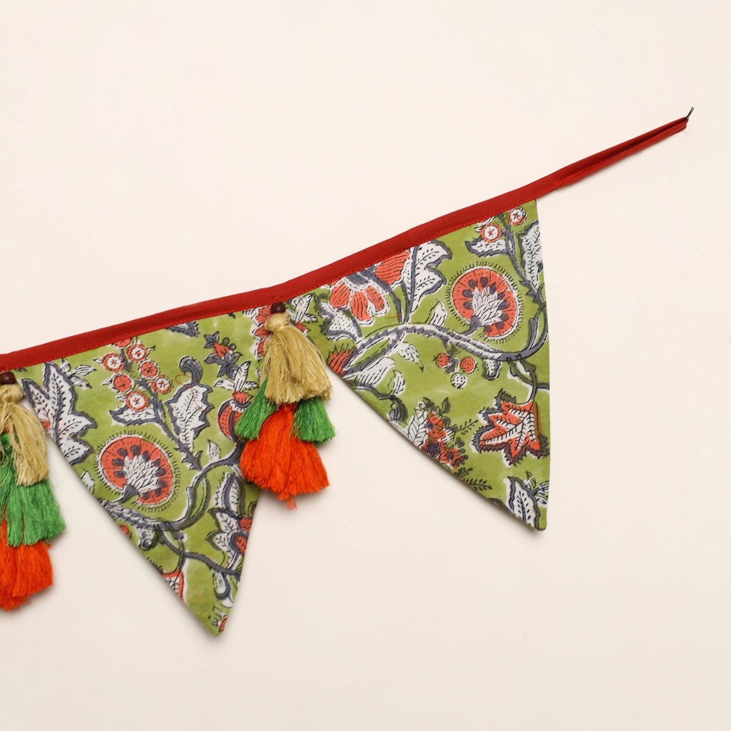 Handmade Fabric Beads & Tassels Toran