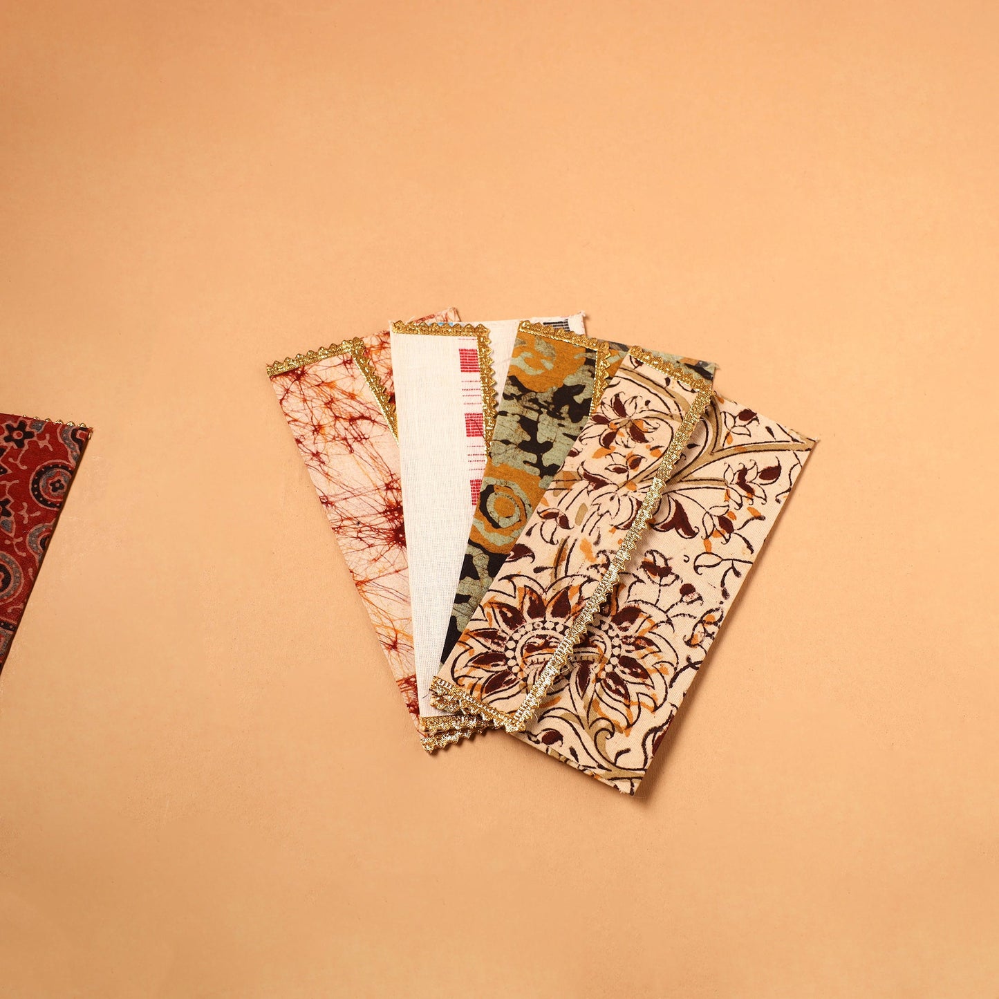 Handmade Fabric Envelope (Assorted Set of 5)