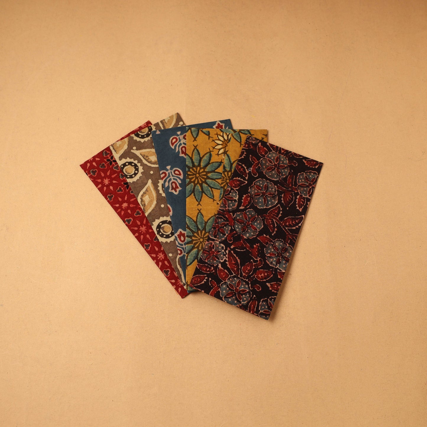 Handmade fabric envelope (assorted set of 5) 02