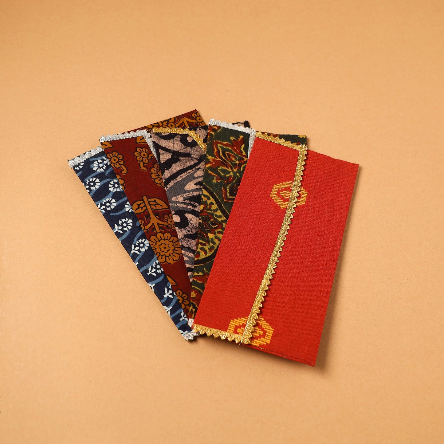 Handmade Fabric Envelope (Assorted Set of 5)