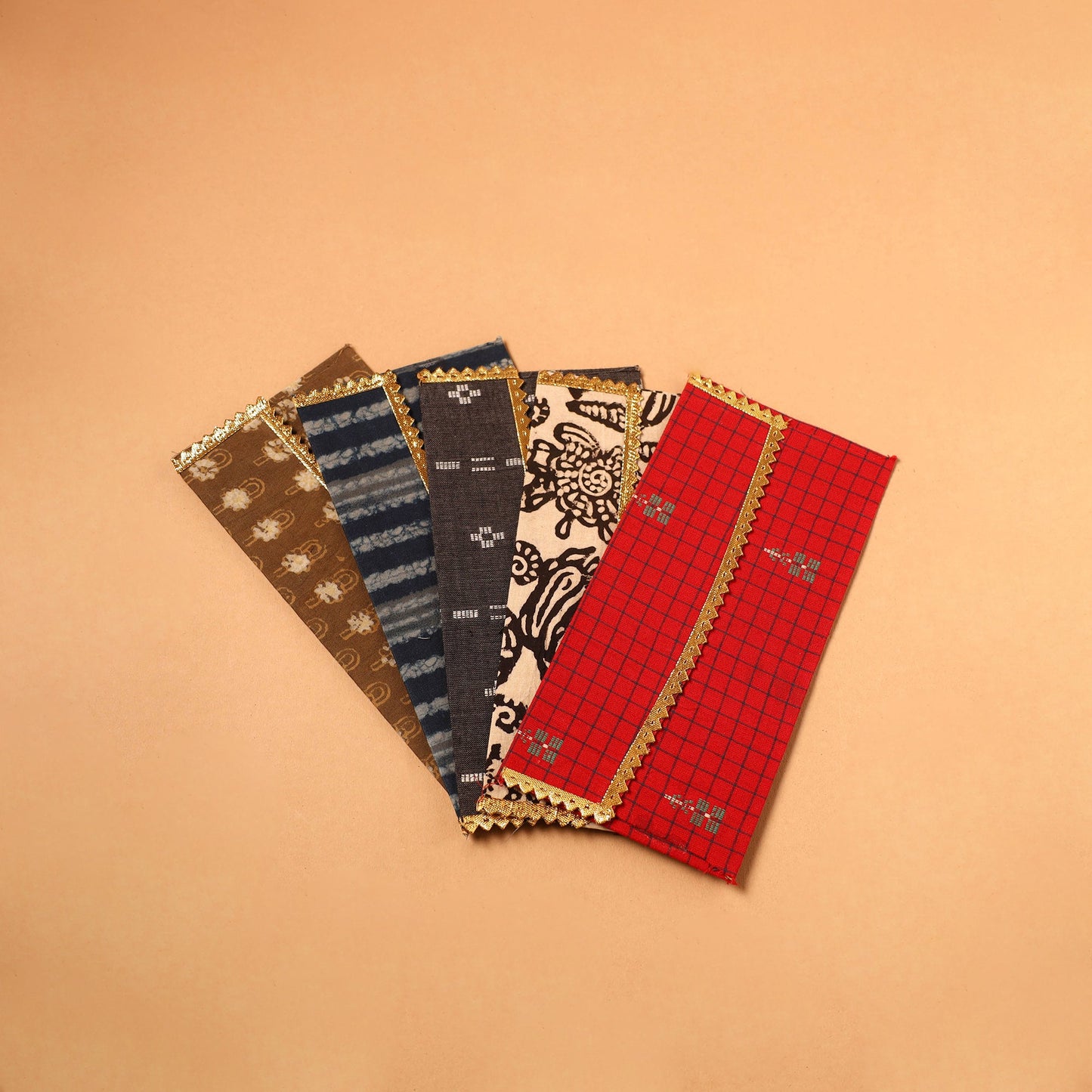 Handmade Fabric Envelope (Assorted Set of 5)