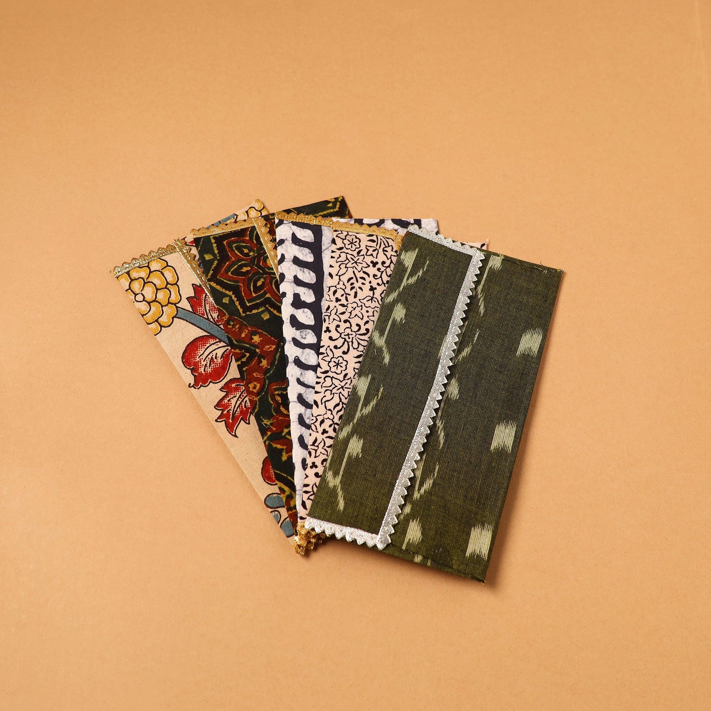 Handmade Fabric Envelope (Assorted Set of 5)