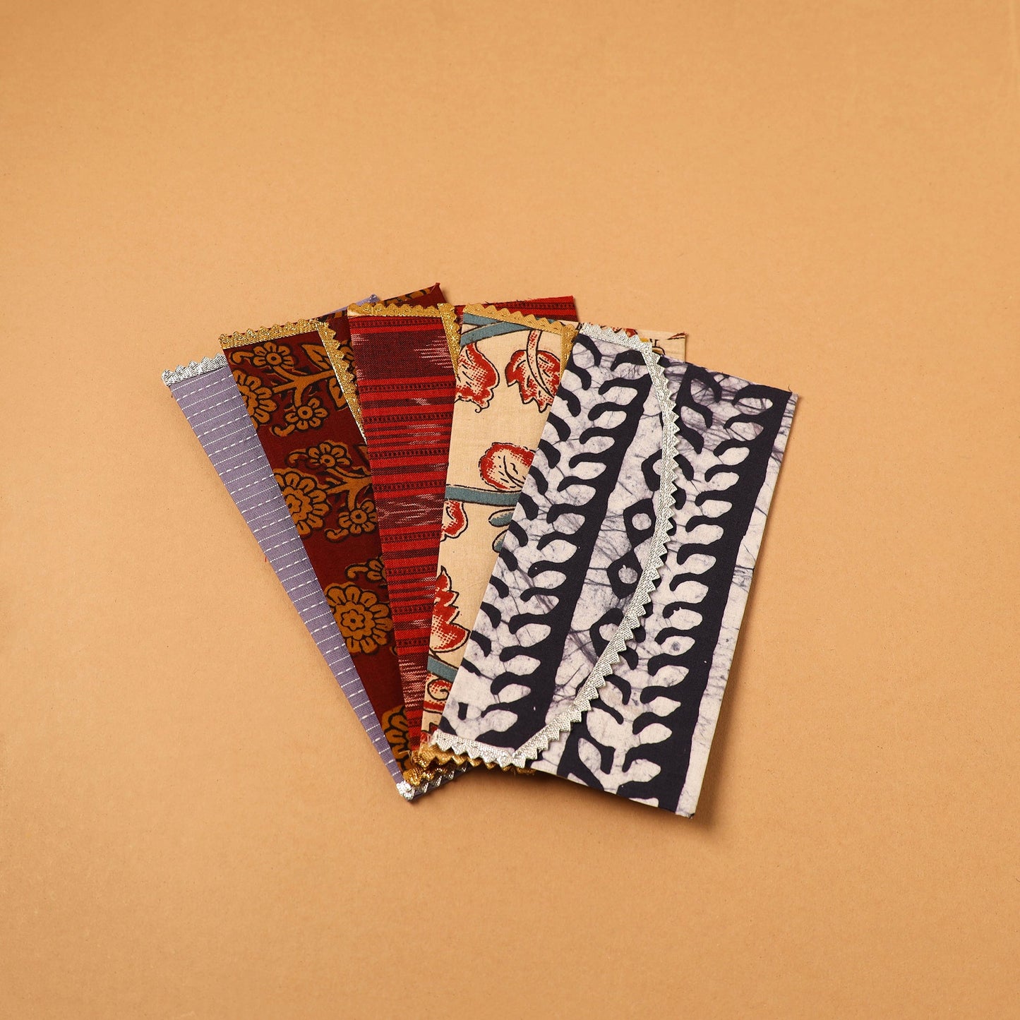 Handmade Fabric Envelope (Assorted Set of 5)