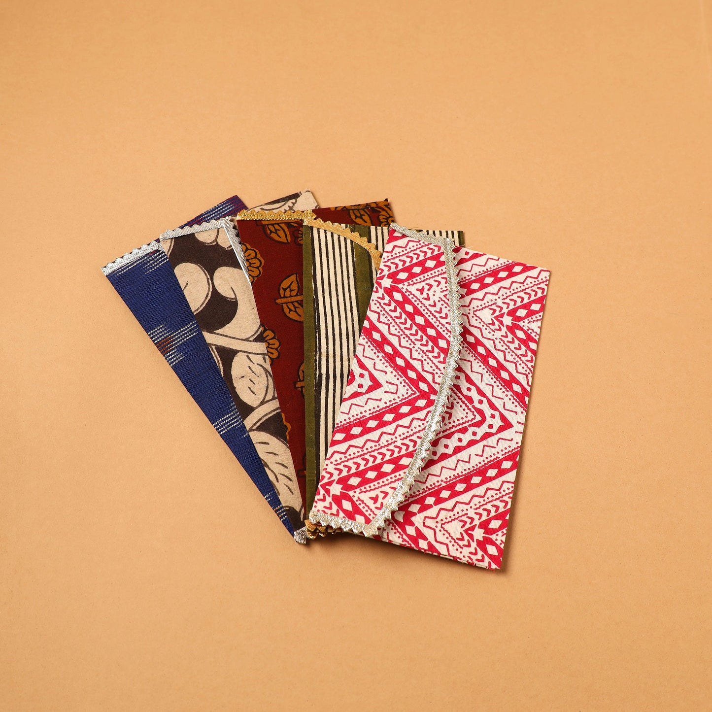 Handmade Fabric Envelope (Assorted Set of 5)