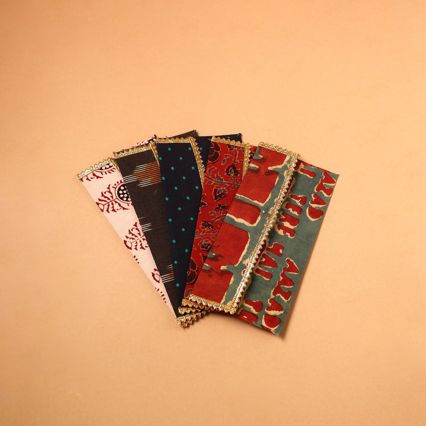 Handmade Fabric Envelope (Assorted Set of 5)