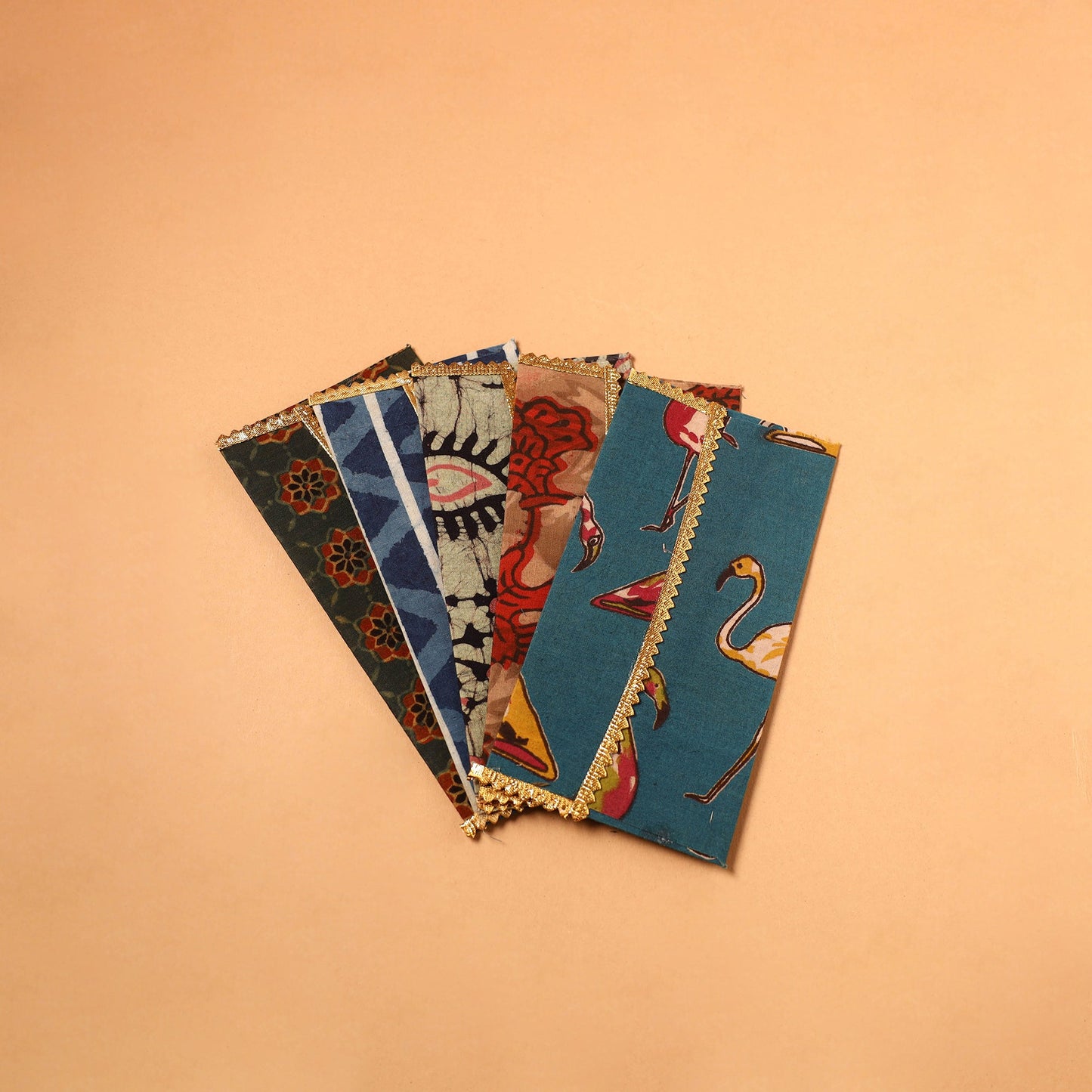 Handmade Fabric Envelope (Assorted Set of 5)