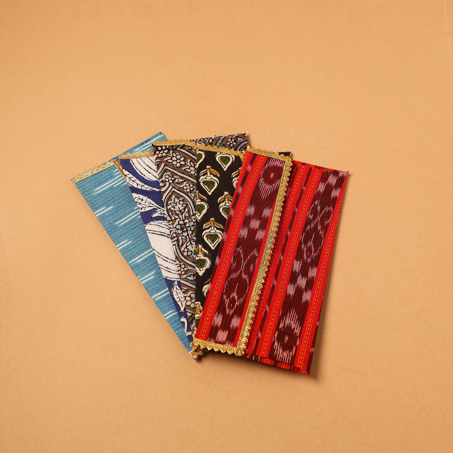 Handmade Fabric Envelope (Assorted Set of 5)