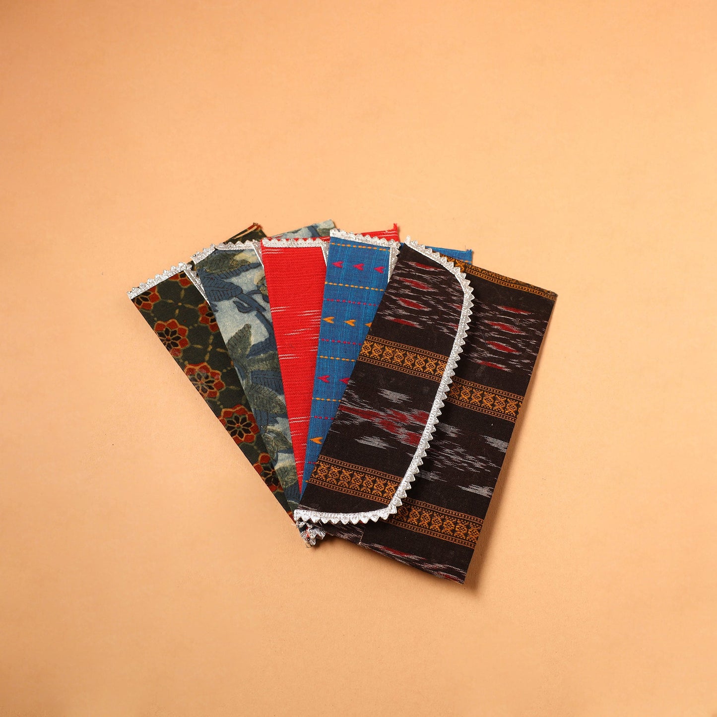 Handmade Fabric Envelope (Assorted Set of 5)