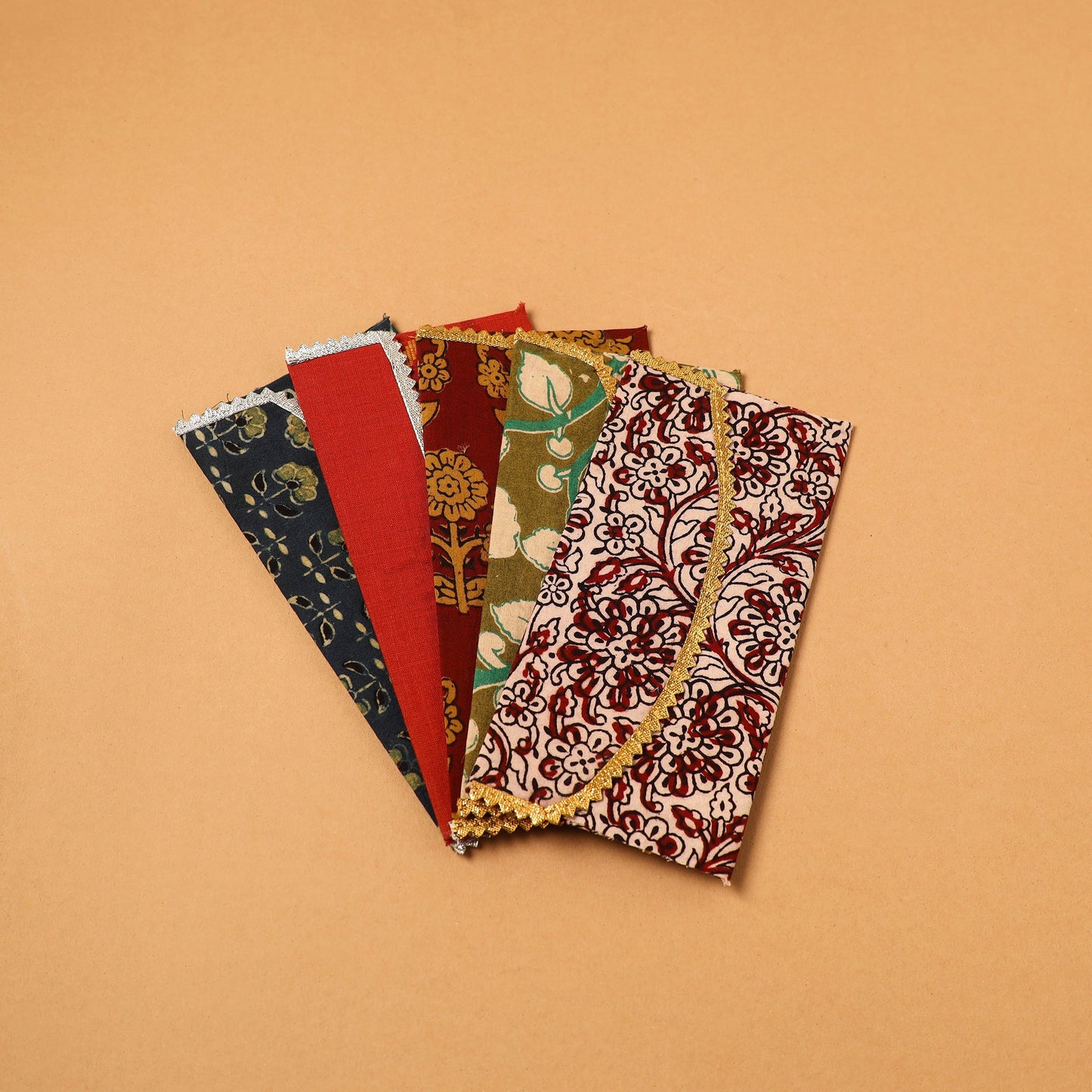 Handmade Fabric Envelope (Assorted Set of 5)