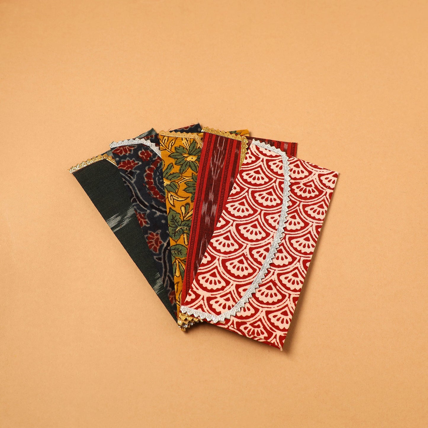 Handmade Fabric Envelope (Assorted Set of 5)