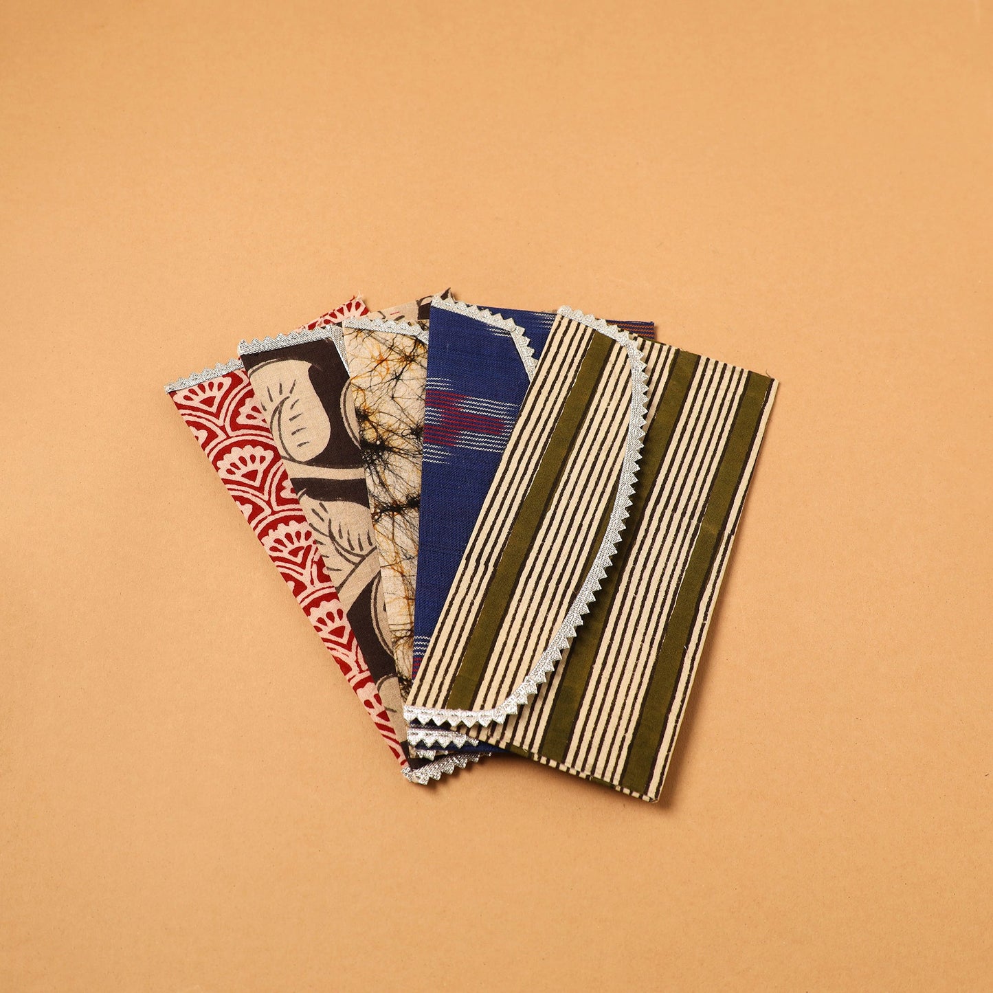 Handmade Fabric Envelope (Assorted Set of 5)