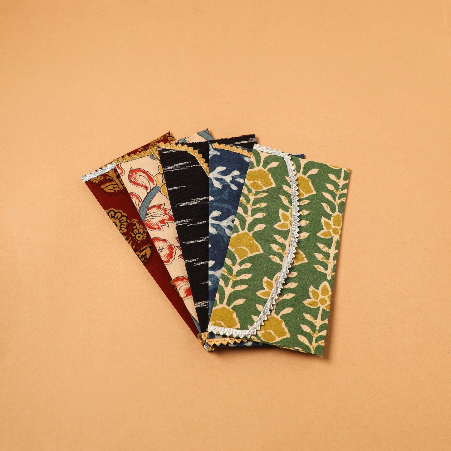 Handmade Fabric Envelope (Assorted Set of 5)