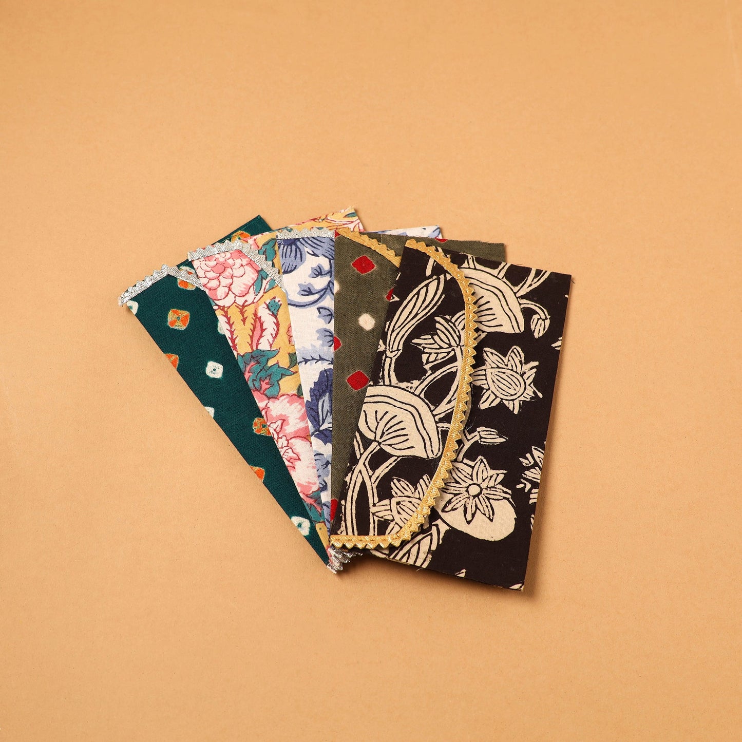 Handmade Fabric Envelope (Assorted Set of 5)