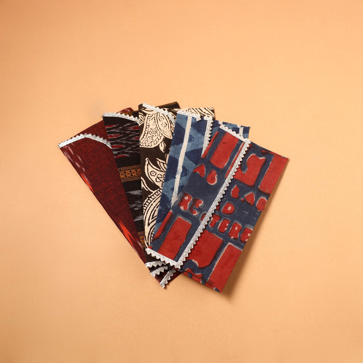 Handmade Fabric Envelope (Assorted Set of 5)