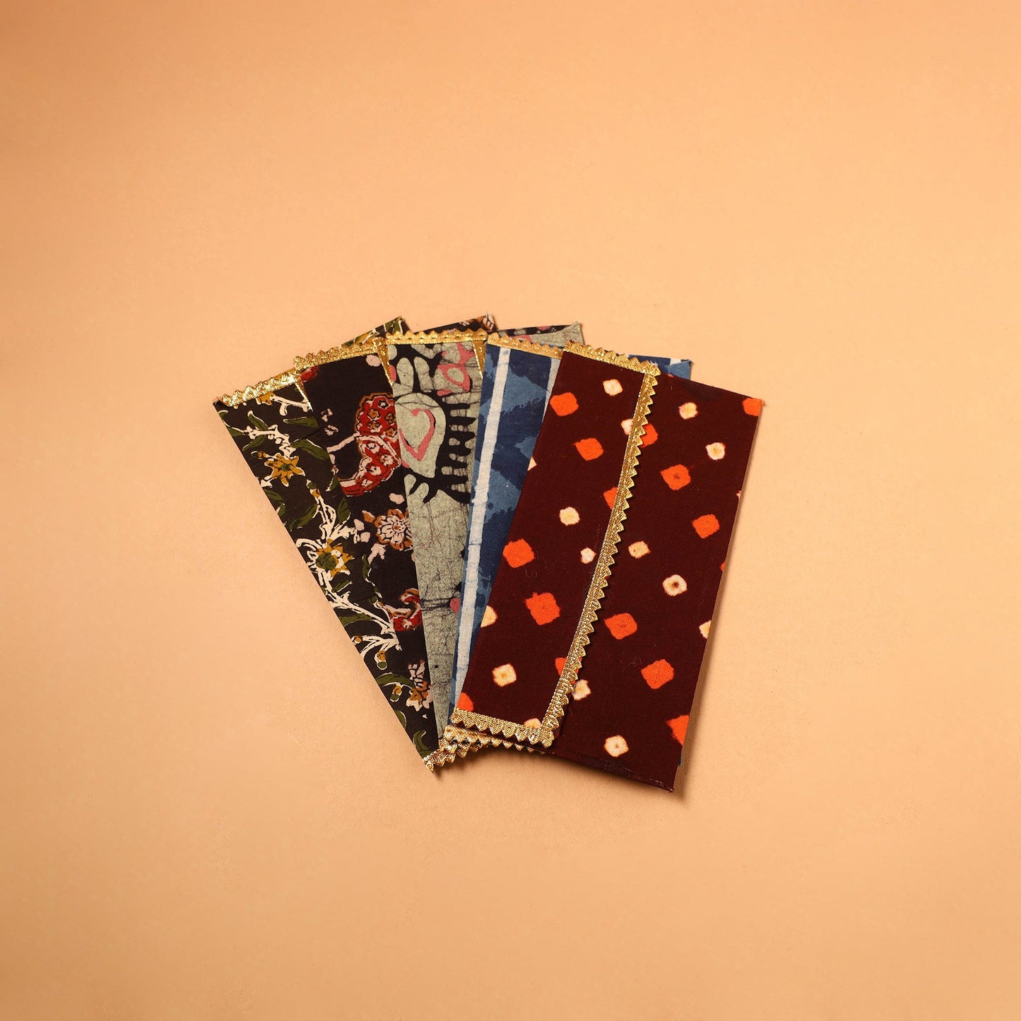 Handmade Fabric Envelope (Assorted Set of 5)