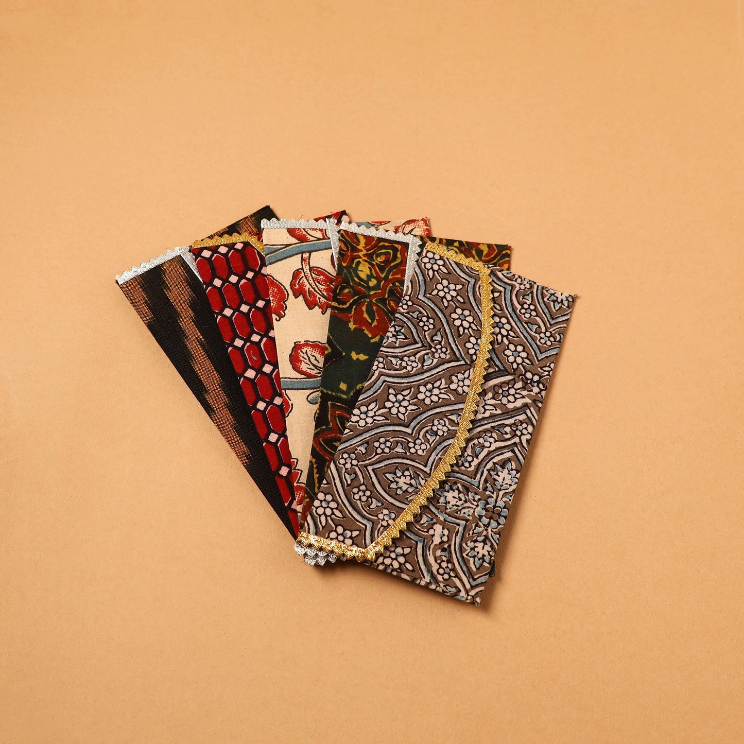 Handmade Fabric Envelope (Assorted Set of 5)