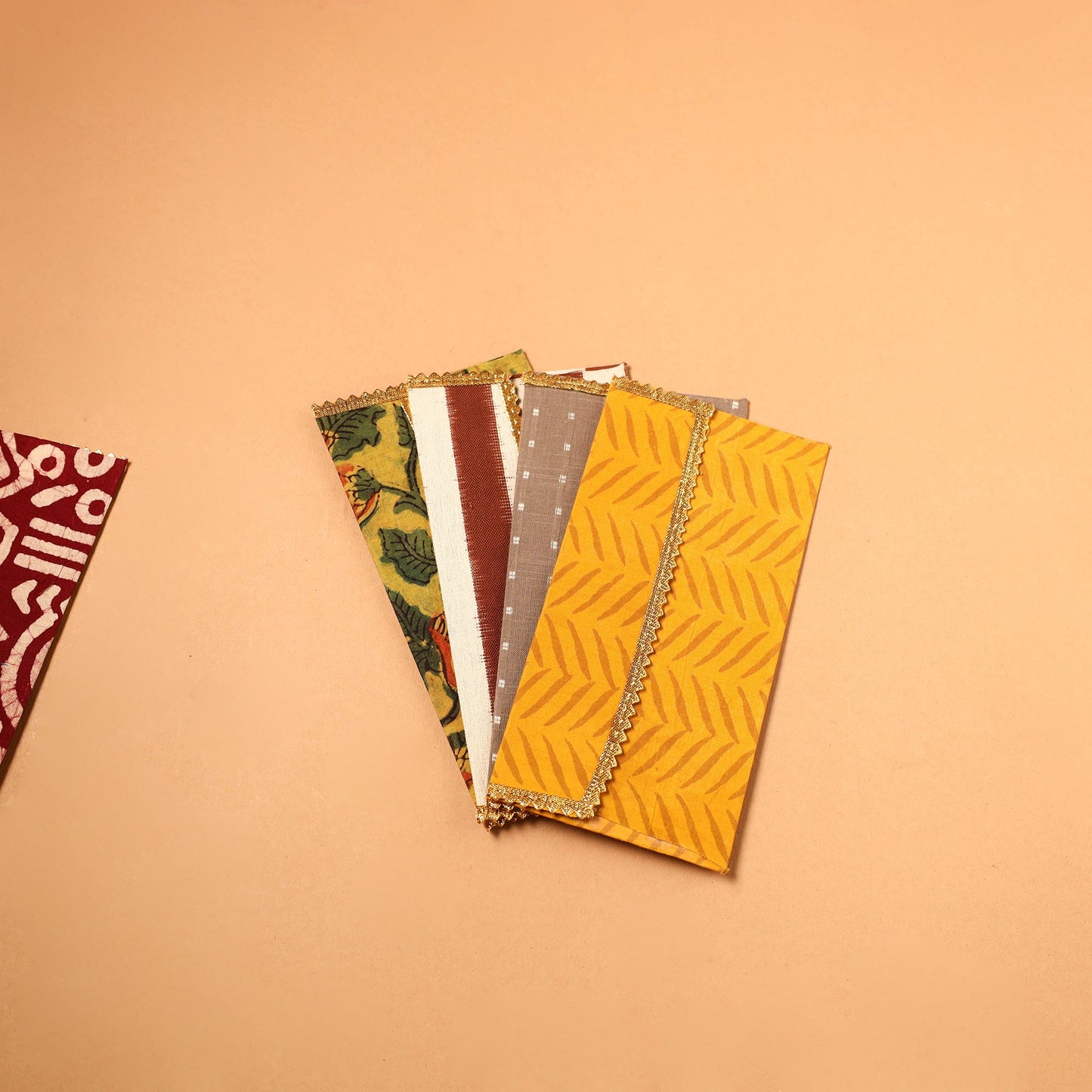 Handmade Fabric Envelope (Assorted Set of 5)