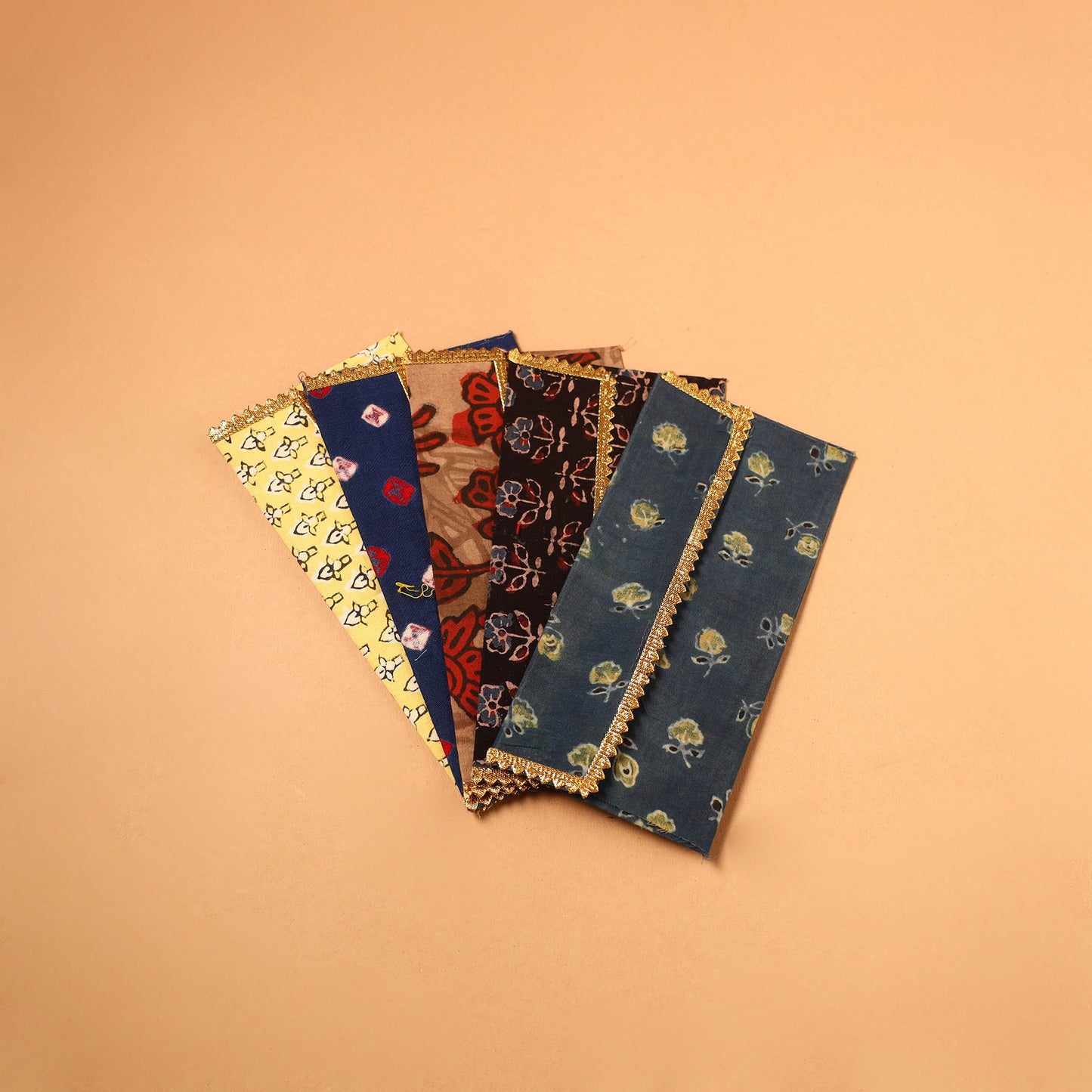 Handmade Fabric Envelope (Assorted Set of 5)