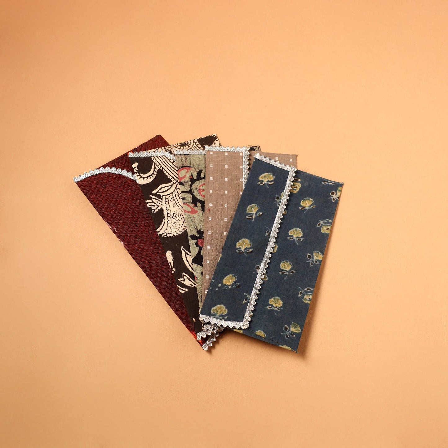 Handmade Fabric Envelope (Assorted Set of 5)