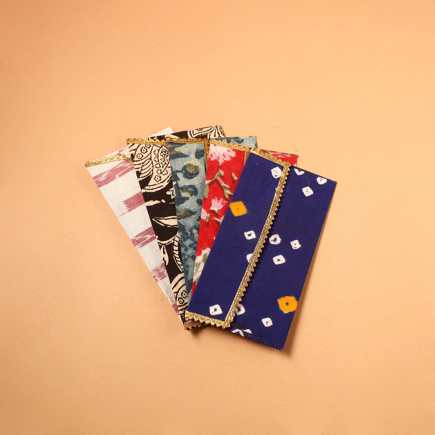 Handmade Fabric Envelope (Assorted Set of 5)